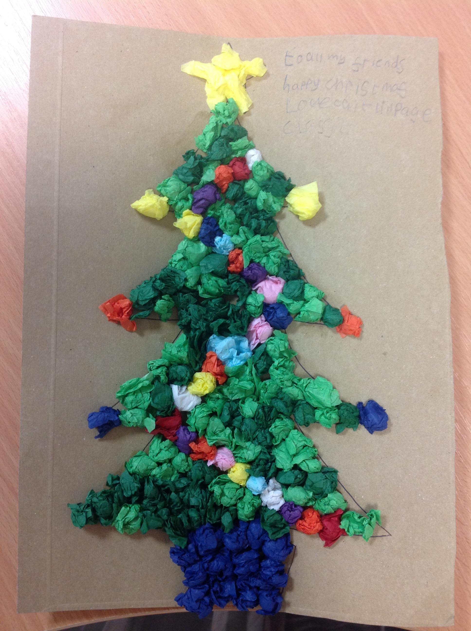 To all my friends. Happy Christmas. Love Caitlin 